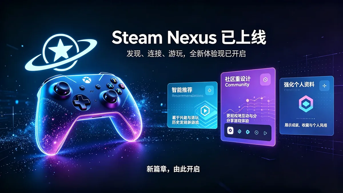 隆重推出 Steam Nexus：探索游戏的新方式