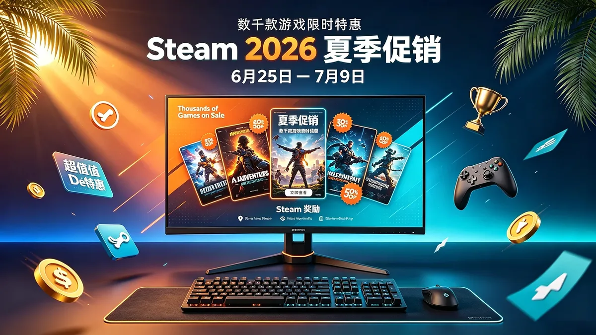 2026年Steam夏季特卖正式开启